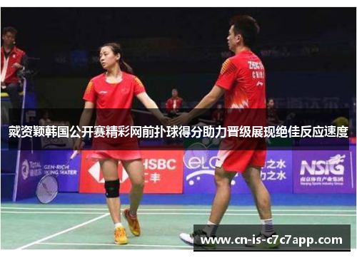 戴资颖韩国公开赛精彩网前扑球得分助力晋级展现绝佳反应速度